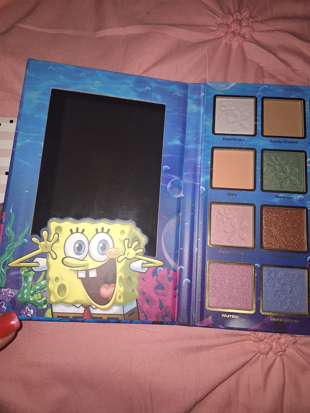 SpongeBob SquarePants 'Under the Sea' Eyeshadow Palette - Blue & Pink Packaging